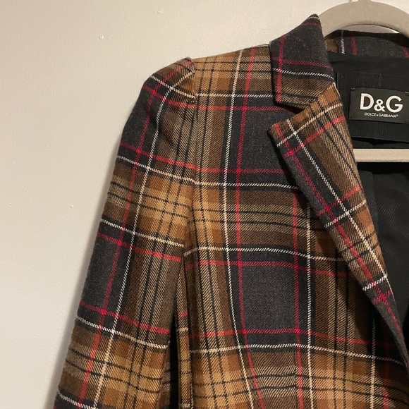 XXXX SOLD XXXX Dolce & Gabbana Wool Plaid Blazer - Picture 5 of 12